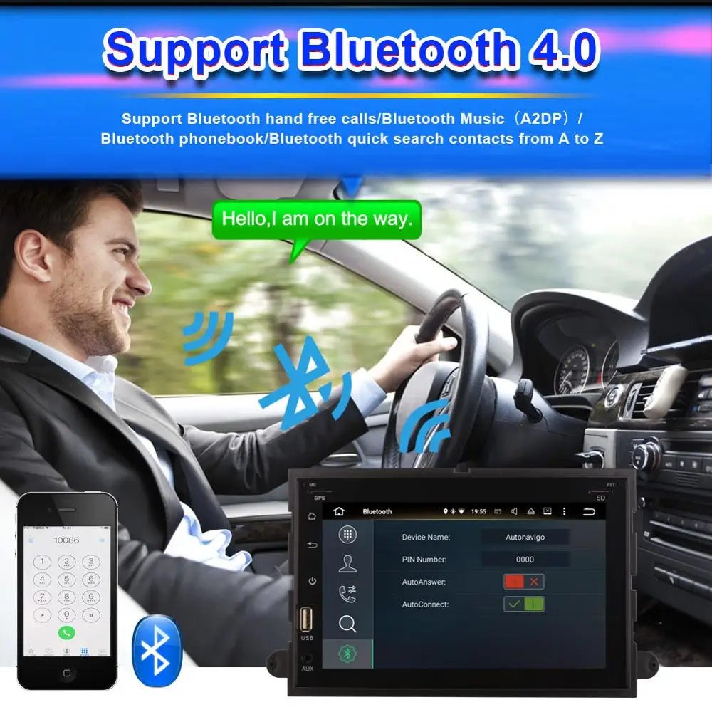 Android 8 0 Full Touch 7 ''LCD Автомобильный DVD GPS навигация для Ford Fusion/Explorer/F150/Edge/Expedition 2006 2009