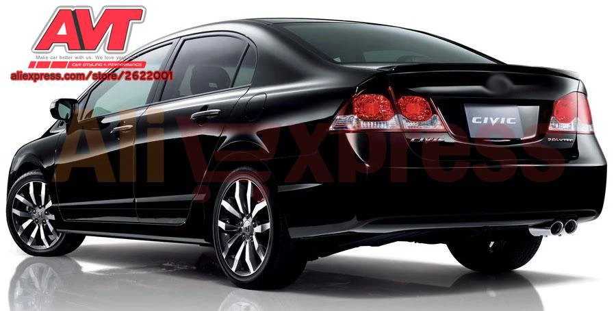 Чехол для спойлера Honda Civic 4D 2006-2008-2011 спортивный стиль Стайлинг автомобиля
