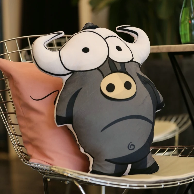 

Plush Savannah Animal Zebra Lion Giraffe Ostrich Cushion Toys Sofa & Chair Pillow For Children Family Drop Shipping Available
