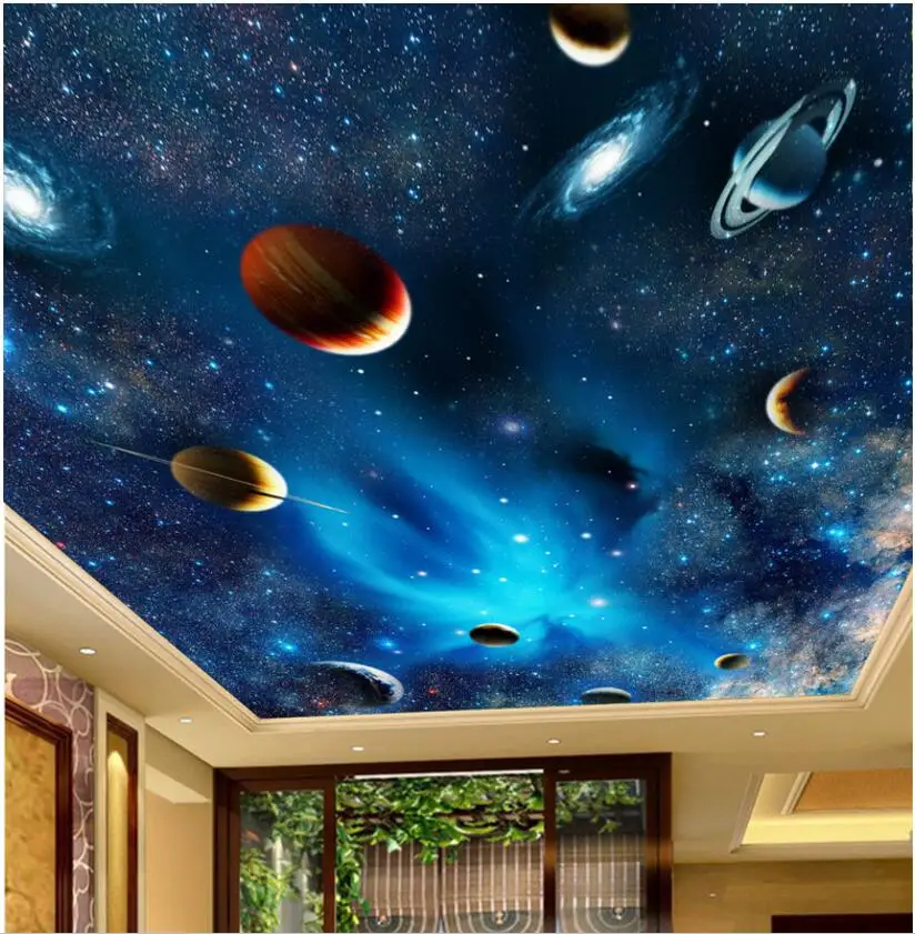 3d wallpaper custom photo Stars of the starry sky living room painting ceiling murals wall mural walls 3 d | Обустройство дома