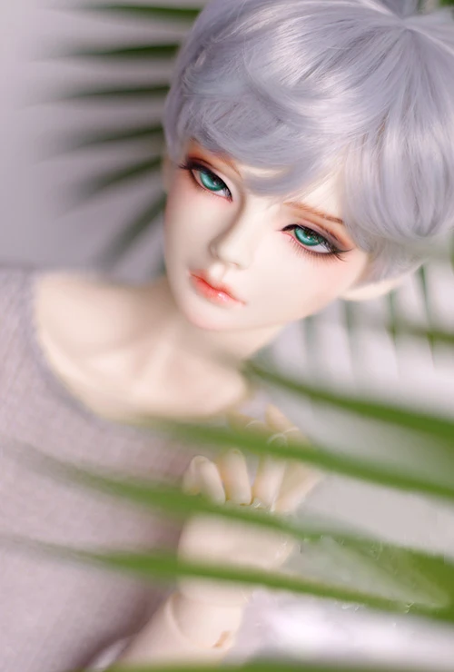 Парики для кукол BJD фиолетовые серые короткие волосы парики 1/3 1/4 1/6 1/8 DD SD MSD YOSD из