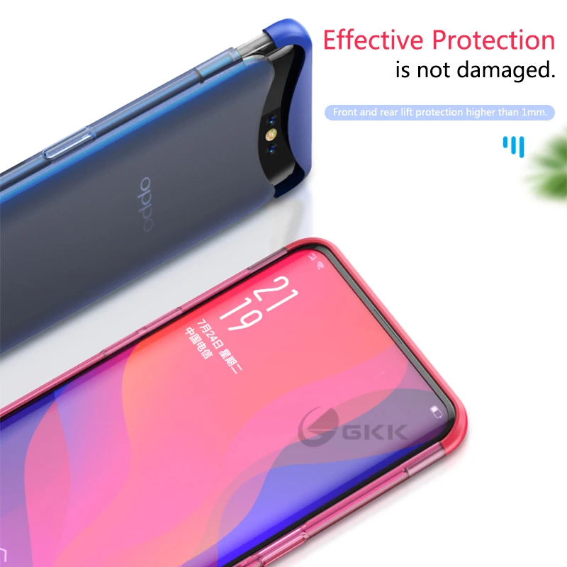 Роскошный чехол GKK для OPPO Find X полупрозрачный модный жесткий из поликарбоната