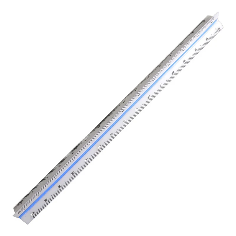 

Metric 12inch Plastic Triangular Scale Ruler 1:100/200/250/300/400/500
