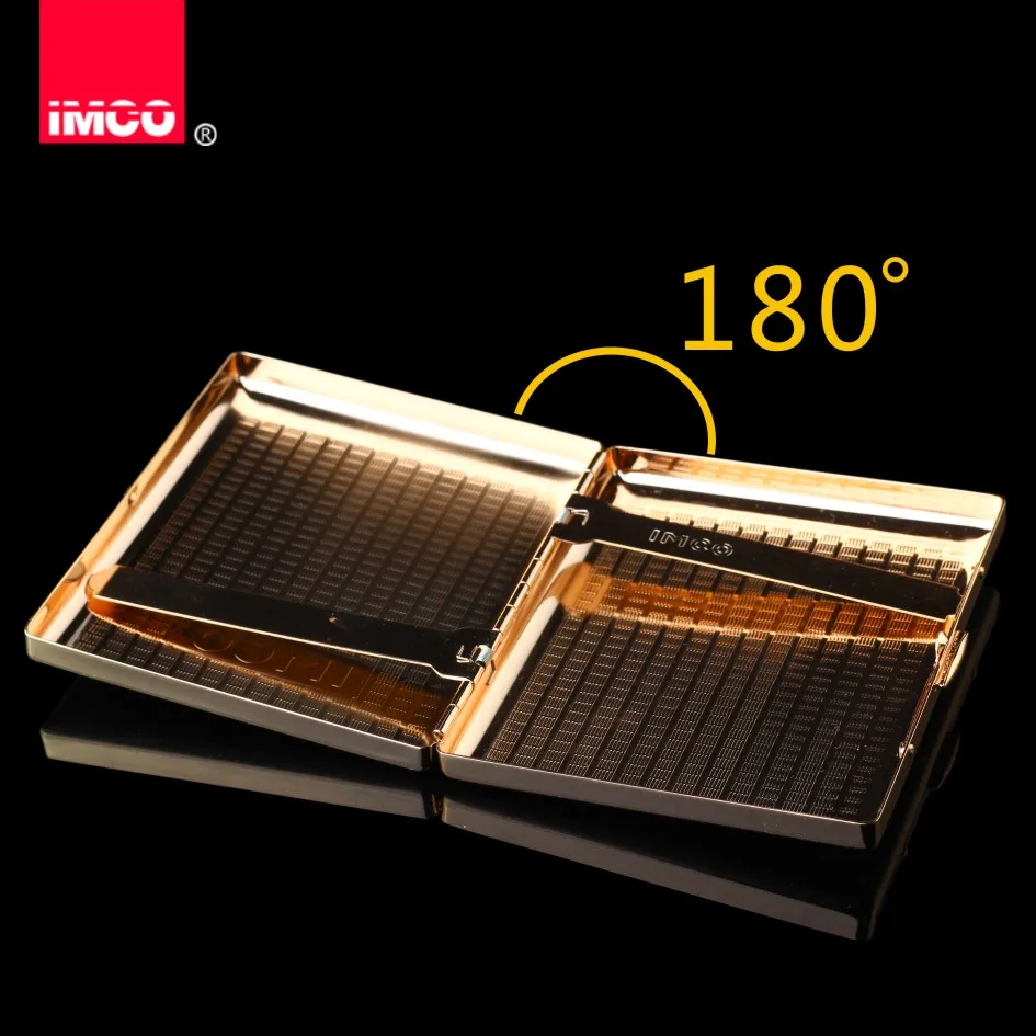 Cigarette Box Thin 16 Packed Men's Cigarettes Personality Creative Automatic Metal Pure Copper | Дом и сад