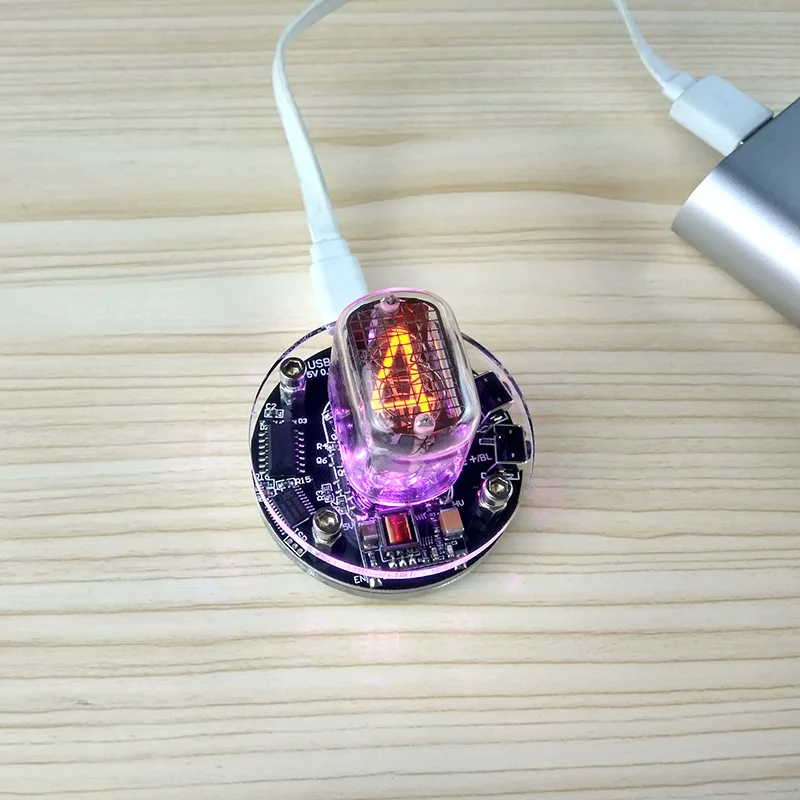Светодиодные цифровые часы in12 RGB Nixie набор электронных часов настольные в стиле