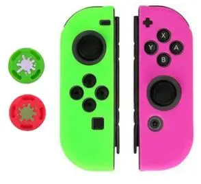 GE PI Силиконовый чехол и ручки для nyd Switch JOY-CON защитные аксессуары - Цвет: GE PI