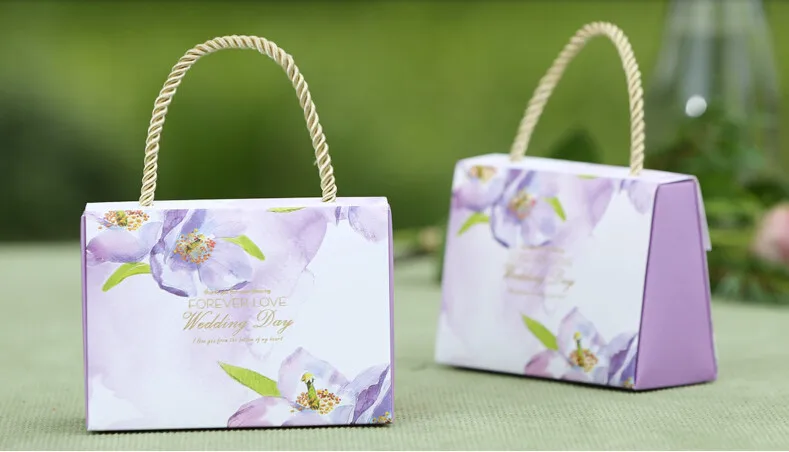 PASAYIONE Delicate Pouch Shaped Candy Box Creative Wedding Favors And Gift Portable Sweet Chocolate Bags Casamento Supply | Дом и сад