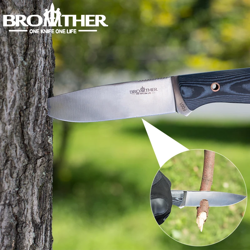 [BROTHER F001] нож с фиксированным лезвием для рукоделия искусственный тактический
