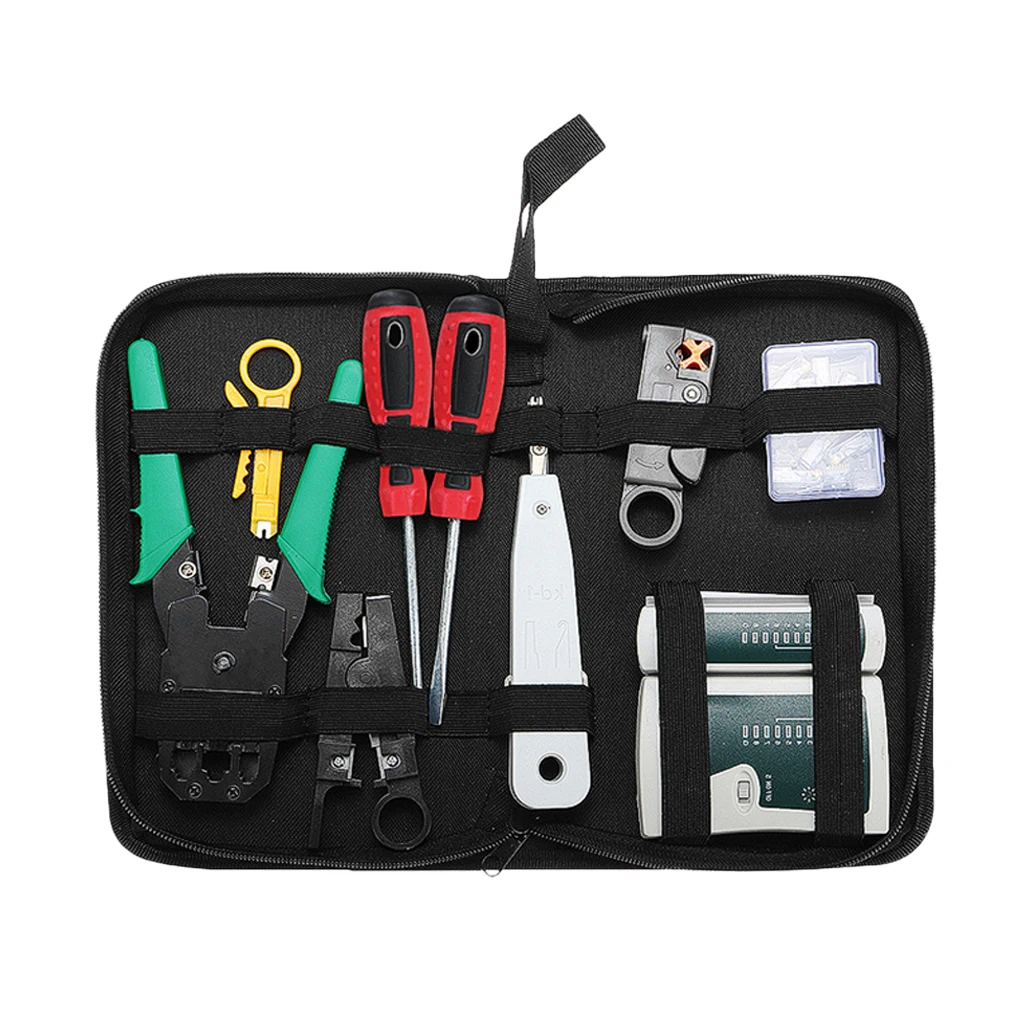 

Network Tool Kit Ethernet LAN Cable Tester Crimper Repair Maintenance Tools