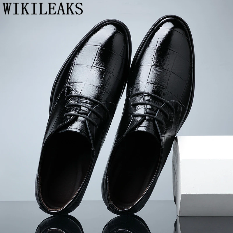 Обувь Wikileaks мужские классические туфли из натуральной кожи официальные