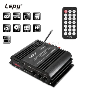 Автомобильный усилитель Lepy, Bluetooth-усилитель, 2 канала, 45 Вт, поддержка SD, USB, FM, MP3, DVD, CD, LP-269S