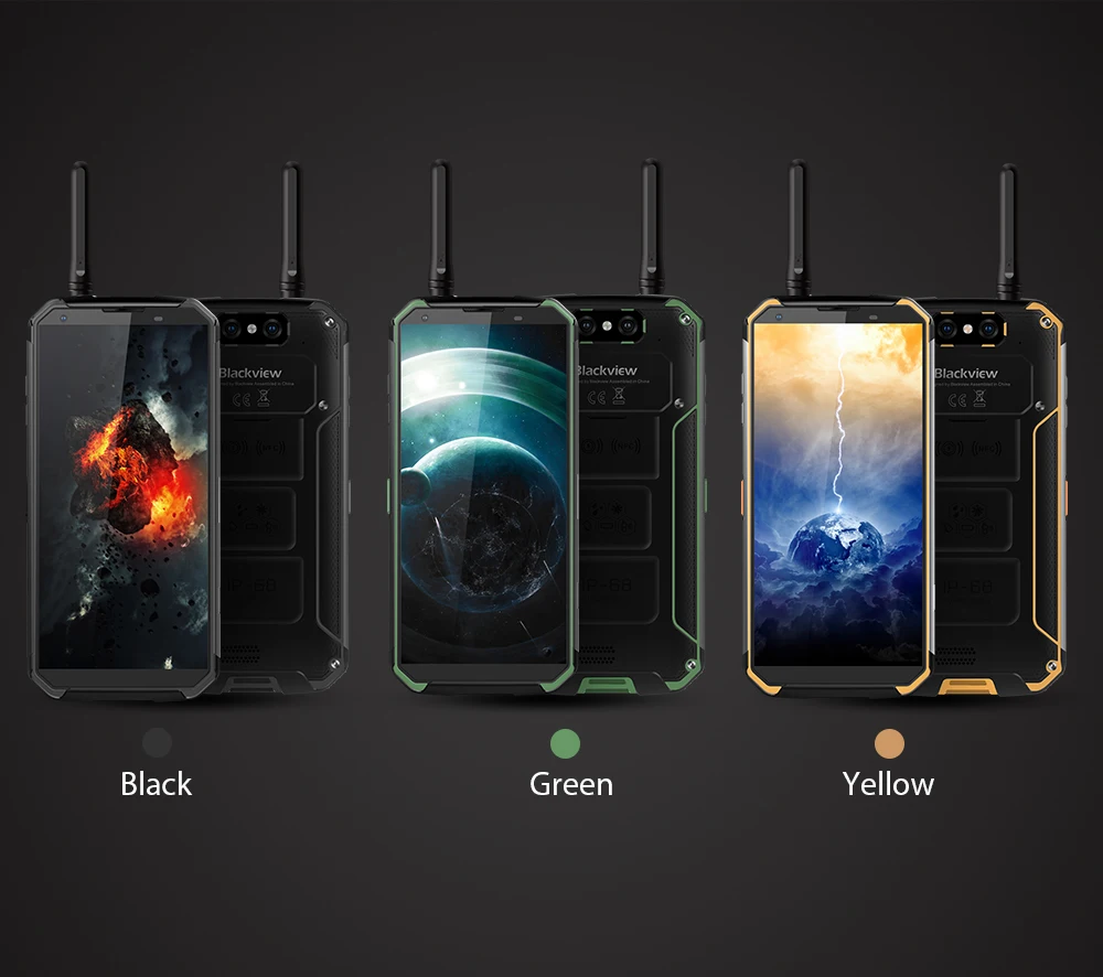 BLACKVIEW BV9500 Pro 10000 мАч Беспроводная зарядка для мобильного телефона IP68 Водонепроницаемый 5," 18:9 FHD Смартфон Android 8,1 6G+ 128GB NFC