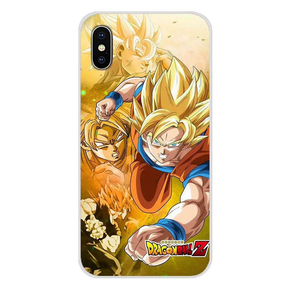 DRAGON BALL Z Super Saiyan God Son Goku для Motorola Moto X4 E4 E5 G5 G5S G6 Z2 Z3 G3 G2 C Play Plus прозрачный чехол из ТПУ |