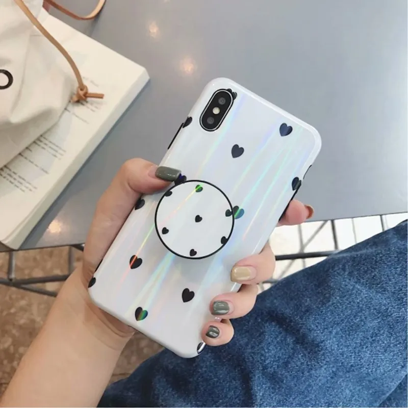 Роспись любовь облегающий чехол для Iphone X 6 S 7 8 плюс задняя крышка мягкая TPU