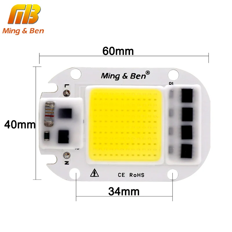 2 шт. чип для светодиодной лампы COB 20 Вт 30 50 Smart IC 110 в 230 В светодиодный DIY прожектор