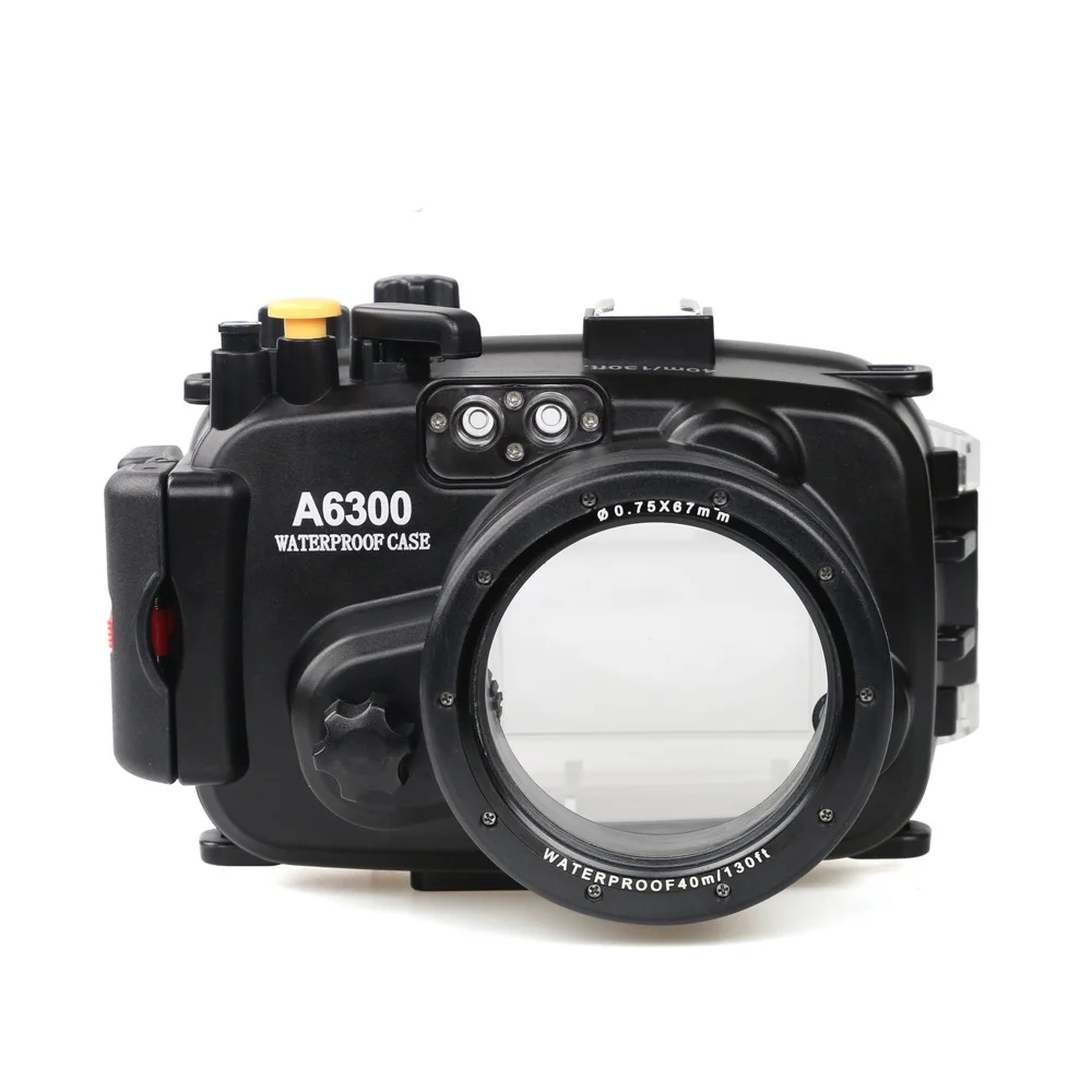 Для Sony A6300 с точным звуковым сигналом оборудования Meikon 40 m/130ft подводный водонепроницаемый корпус чехол для дайвинга