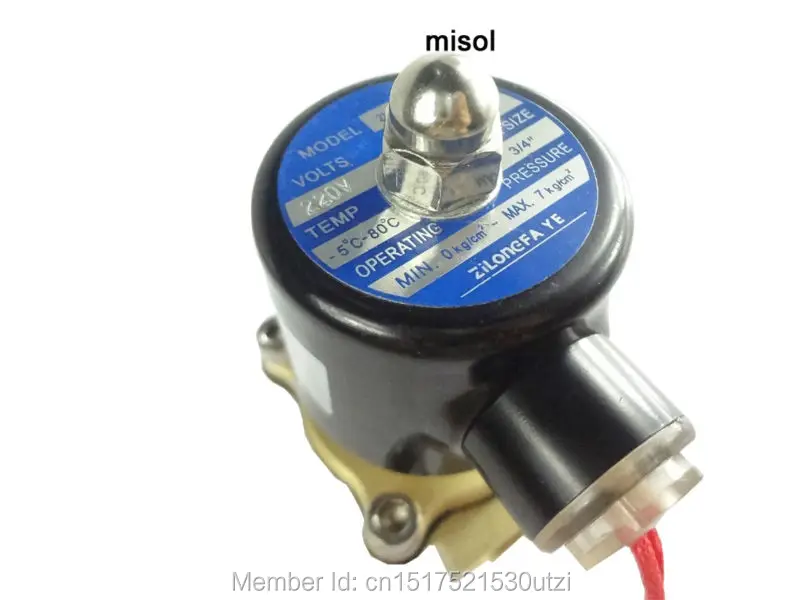 Новый 220 В Электрический электромагнитный клапан G3/4 &quot(BSP) для дизельного топлива