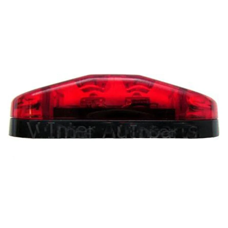 Tkeapl THTMH 10X Red Color SUPERFLUX LED MARKER CLEARANCE ABS Lens TRUCK Tailer LIGHT LAMP 12V + Chrome Cover | Автомобили и
