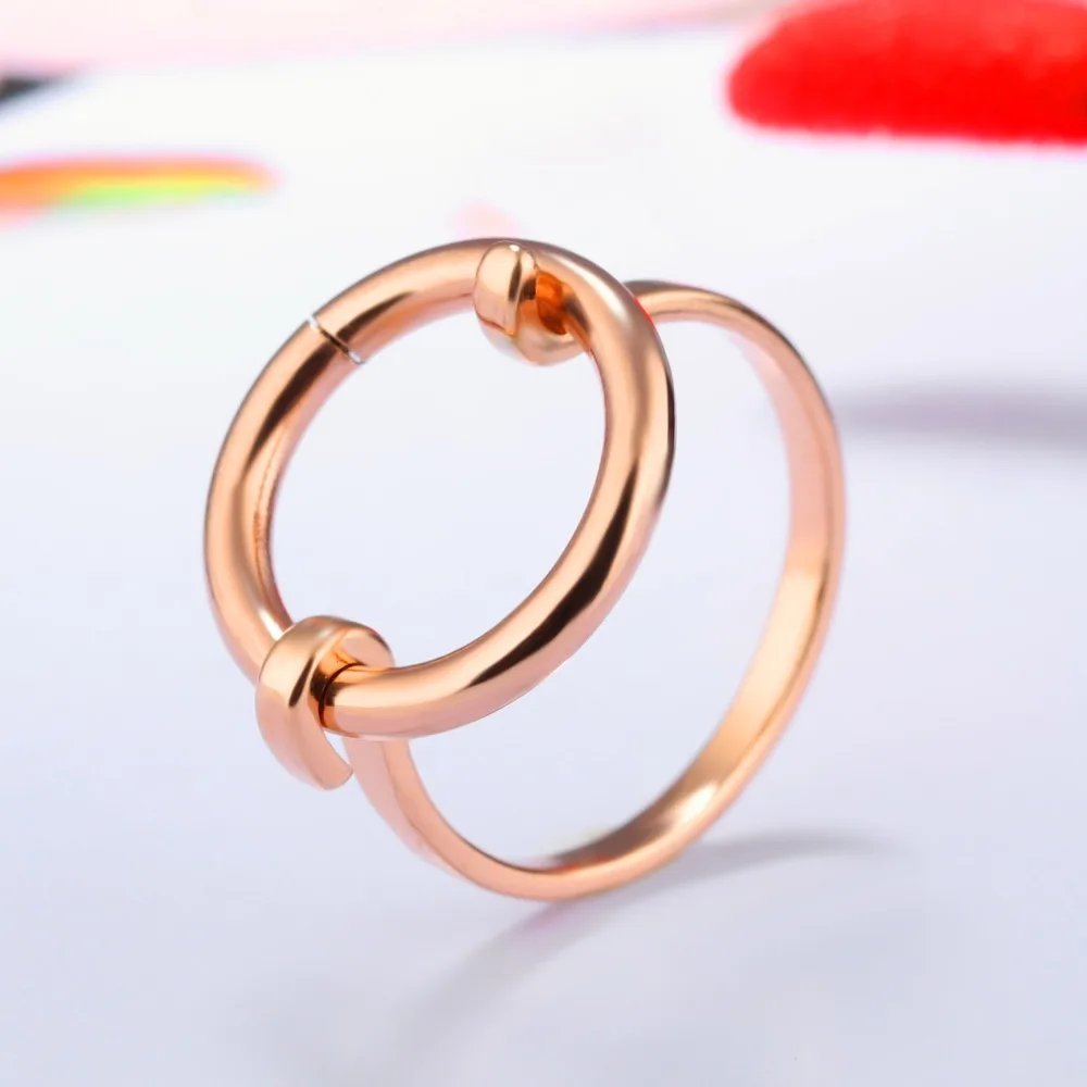 Творческий Нержавеющая сталь Кольца для Для женщин никогда не увядает женский