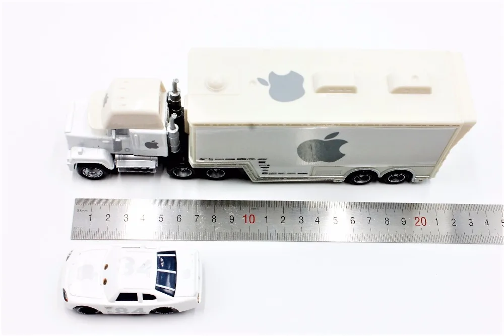 Disney Pixar Cars 2 шт./партия Apple Mack Uncle Truck и 84 Apple Small Car 1:55 литой металлический сплав модле игрушки автомобиль подарок для детей