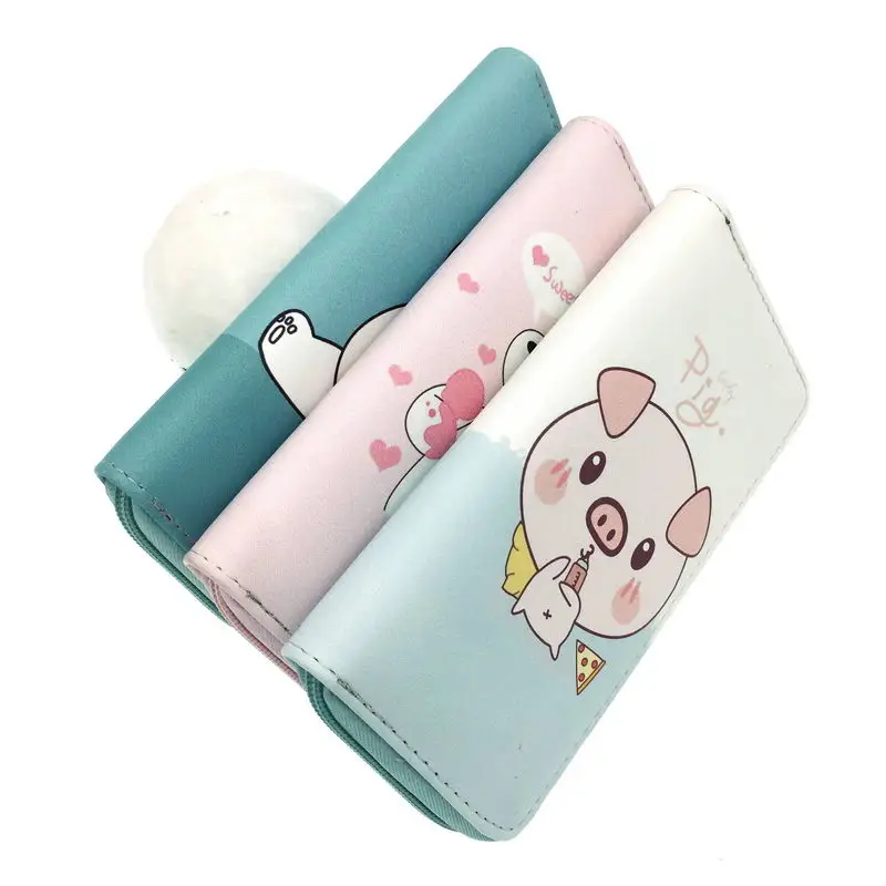 KANDRA Cute Kawaii Bear Pig New Women's Wallet Pink Clutch Wallets Purse Money Coin Zip Around Card Purses Gift for Grils
KANDRA Cute Kawaii Bear Pig New Women's Wallet Pink Clutch Wallets Purse Money Coin Zip Around Card Purses Gift for Grils