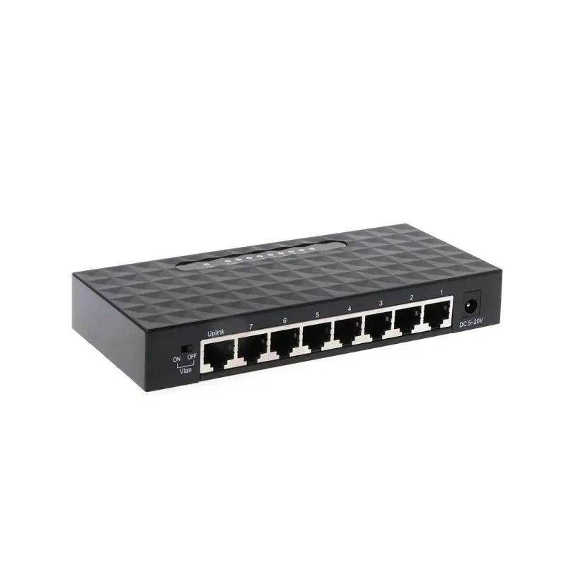 Сетевой коммутатор с 8 портами RJ45 100/1000 Мбит/с Gigabit Ethernet|Сетевые коммутаторы| |