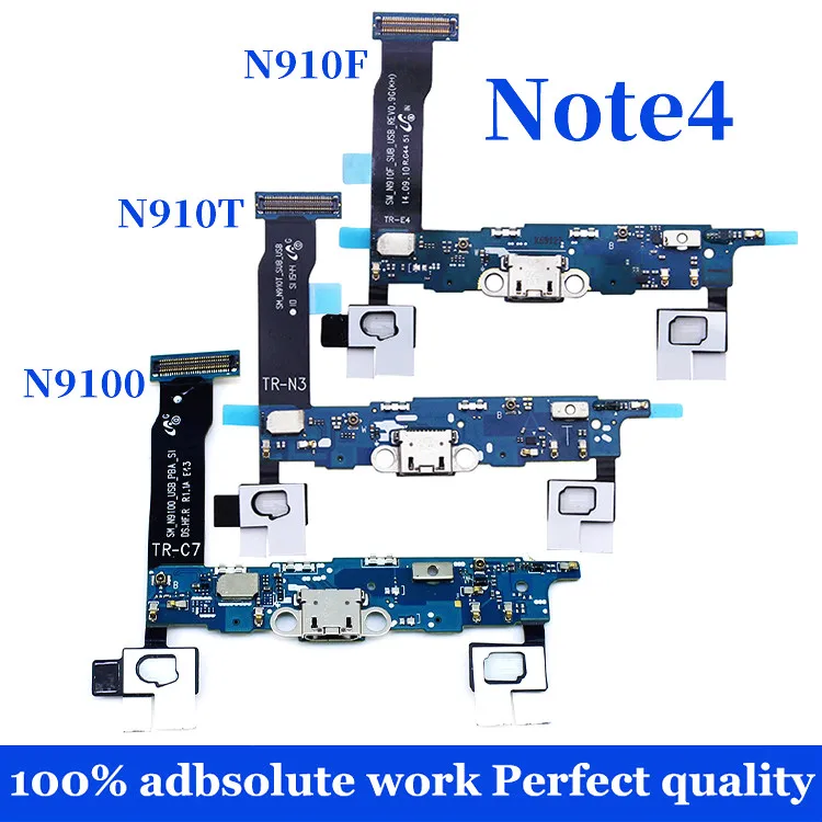 Для Samsung Galaxy Note4 USB разъем для зарядки док станции гибкий кабель замены Note 4