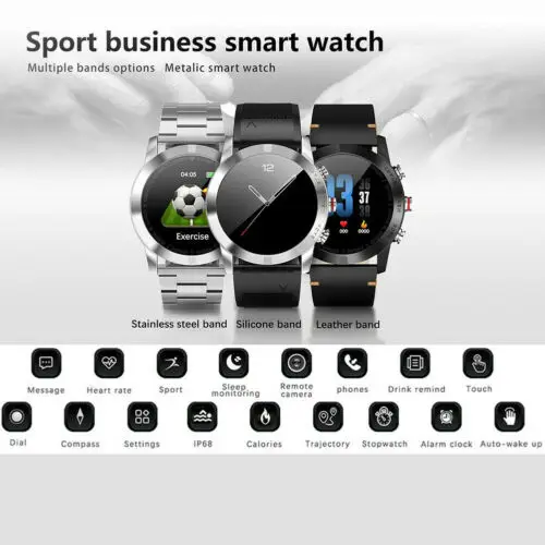 Смарт-часы с Bluetooth водонепроницаемые С Пульсометром | Электроника