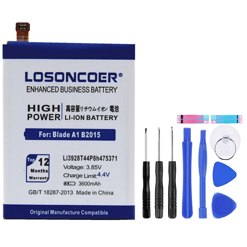 Losoncoer 3600 мА-ч для zte лезвие A1 B2015 V8mini V8 мини Батарея C880 C880A C880S AXON mini Xiaoxian 3 Li3928T44P8h475371
