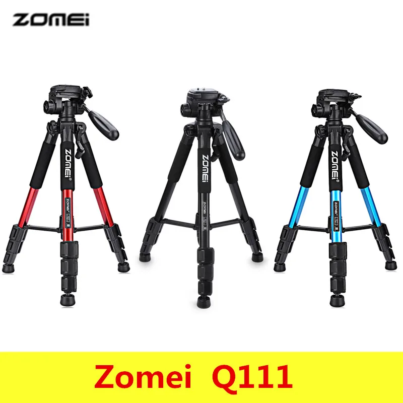 Zomei Q111 Профессиональный Портативный алюминиевый Трипод для путешествий с сумкой
