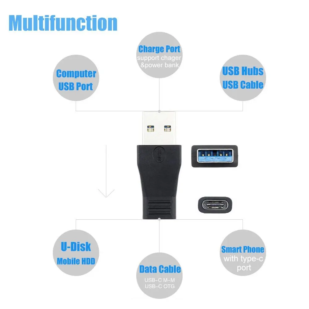 Супер Скоростной адаптер Zeadow с USB 3 1 типа C Женский на 0 A Мужской конвертер