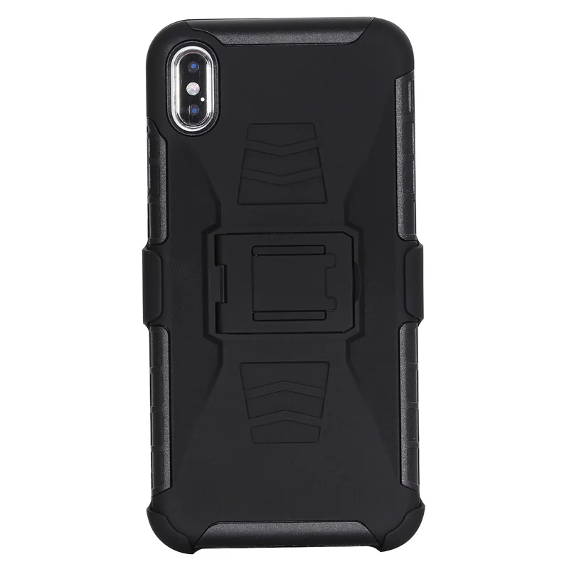 Новый чехол Armor Case Impact Holster Hard Cases Shockproof Kickstand Belt Clip Back Cover Capa для iPhone XS MAX XR.