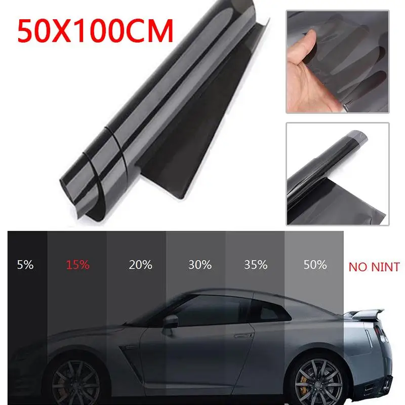 Черный Оттенок пленка дома ролл тонирующие наклейки 50x100 см VLT Pro практичный