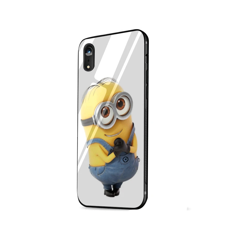 Чехол для мобильного телефона Desxz стеклянный Миньон мой Единорог iPhone X XR XS Max 6 6s 7 8
