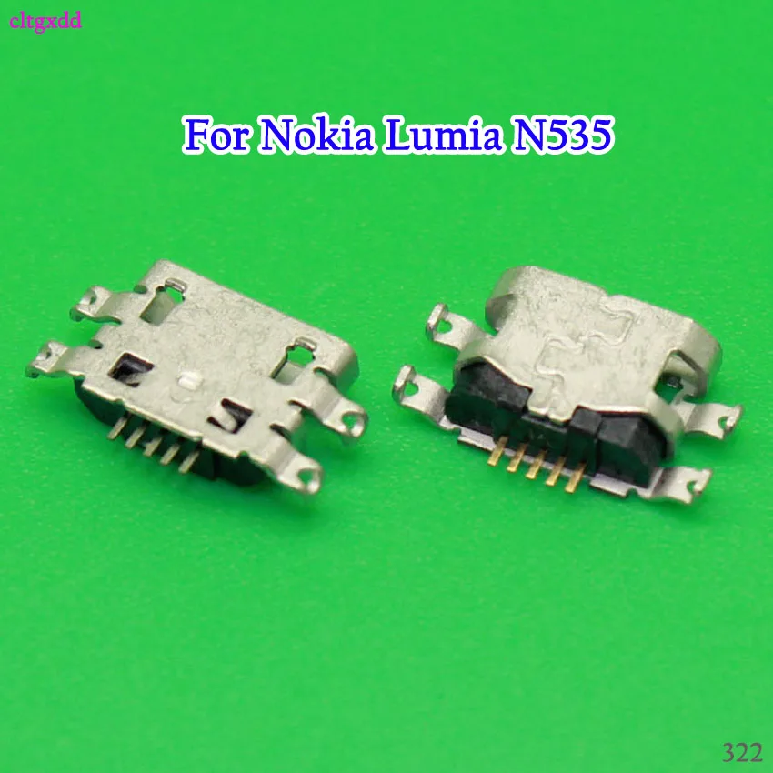 

cltgxdd 10PCS/Lot Micro Usb Charge Port Socket Jack Plug Dock For Nokia Lumia N535 532 A501 502 535 Charging Connector