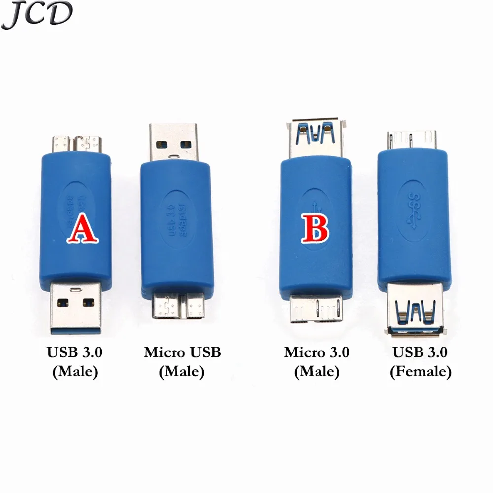 

Переходник JCD USB 3,0 A мама к Micro B Usb 3,0 AF К USB Micro Bm штекер AF/Micro коннектор для ПК ноутбука Samsung Note 3