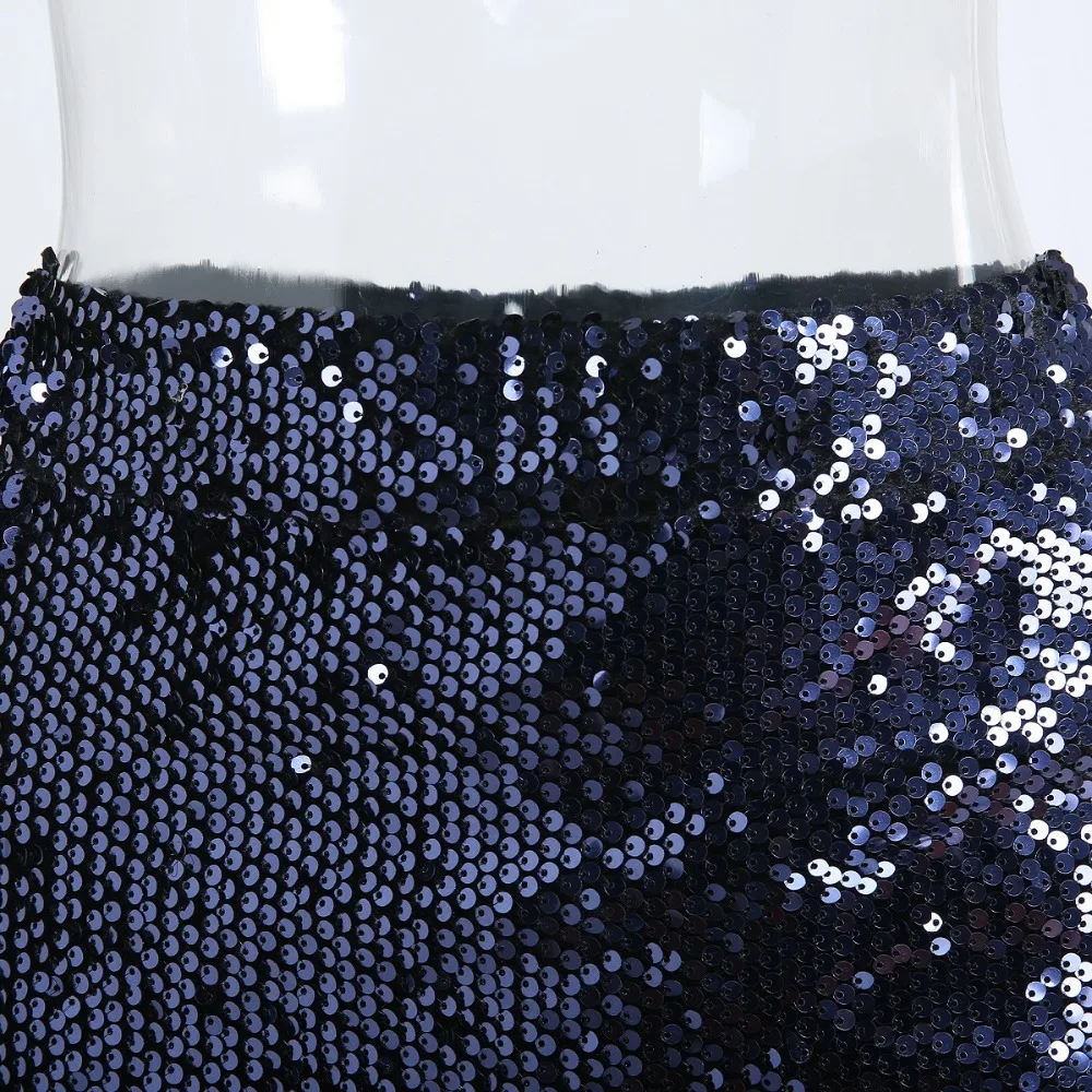 Фото Women Summer Sexy Mini Mermaid Skirt 2018 Blue Sequins Ruffles Slim Zipper Shiny Female Short Evening Party Club Skirts Женская одежда Women Summer Sexy Mini Mermaid Skirt 2018 Blue Sequins Ruffles Slim Zipper Shiny Female Short Evening Party Club Skirts Женская одежда