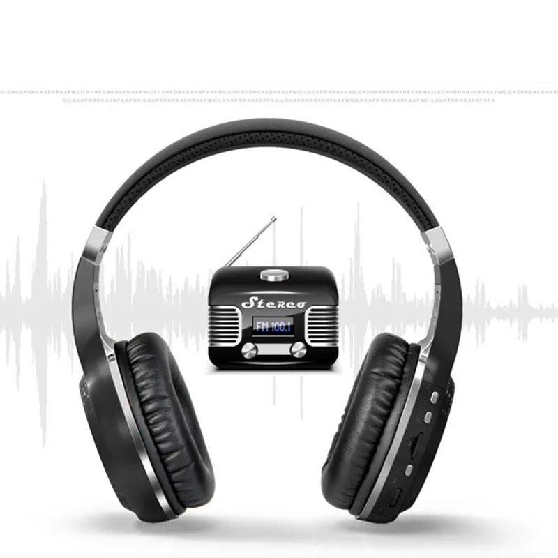 Bluetooth наушники Беспроводная стереогарнитура музыкальная студия бас с микрофоном