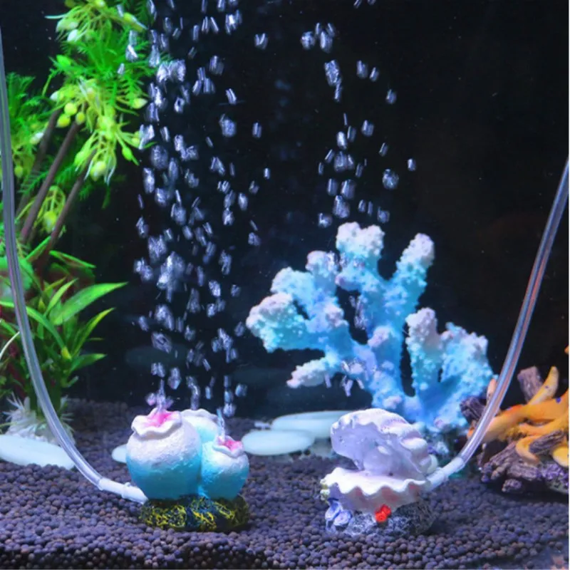 Hu Fish Tank Ландшафтный орнамент украшение коралловый вулкан жемчужный корпус кислородный насос аксессуары для аквариума воздушный насос аксессуары