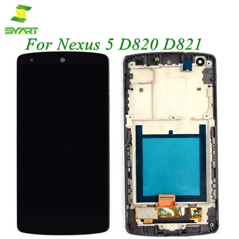 

ЖК-дисплей для LG Google Nexus 5, сенсорный экран, дигитайзер в сборе с заменой рамки для Nexus5 D820 D821, ЖК-экран 4,95 дюйма s