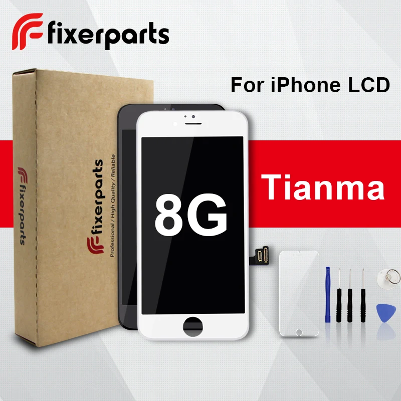 1 шт. TM lcd для iphone 8 дисплей сенсорный экран дигитайзер Замена полная сборка для iphone 8 lcd с бесплатным Чехол для телефона