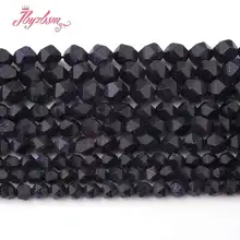 Граненые синие Бусины Из Песчаника 6 8 10 12 мм бусины из