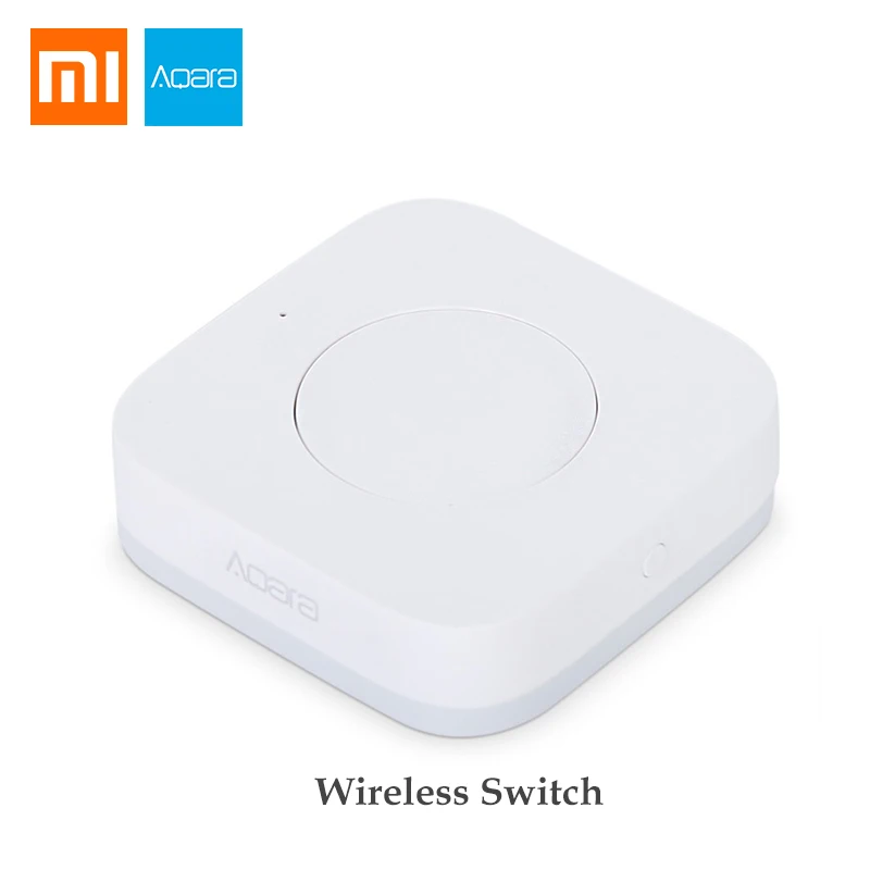 Wireless Switch Xiaomi Aqara дверной датчик движения Aqara шлюз концентратор настенный беспроводной переключатель датчик воды датчик температуры и влажности домашний комплект - Цвет: Wireless Switch