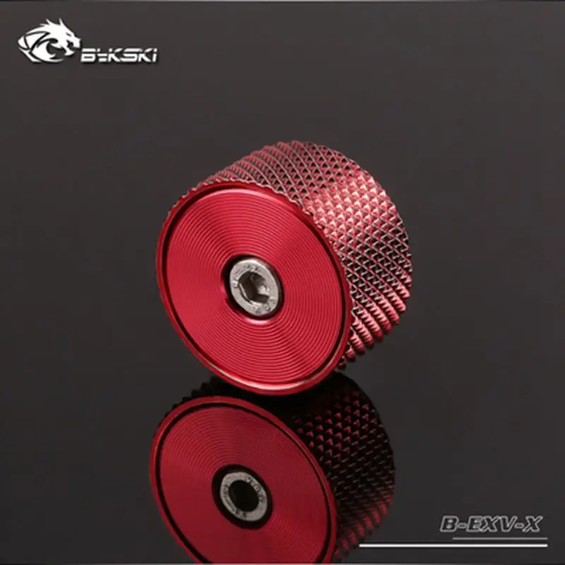 Bykski B-EXV-X бутик CD шаблон, воздушный клапан, разъем выхлопной трубы, прессование ручного выхлопа и автоматический выпуск выхлопа - Цвет лезвия: Full red