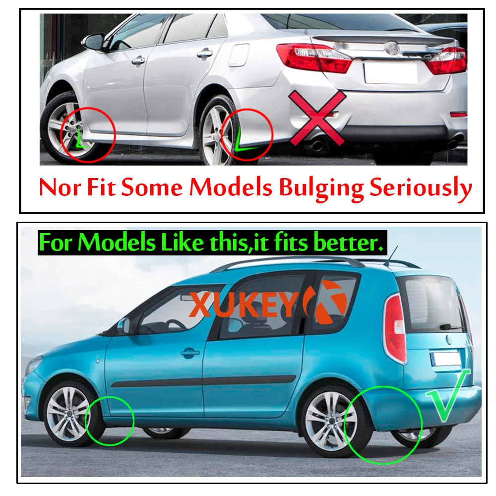 Набор универсальных брызговиков, брызговики, брызговики для Skoda Citigo Fabia Octavia Rapid Roomster Yeti 6Y 5J NJ 1U 1Z 5E (art.: 7af9c9580) - 7af9c9580
