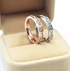 Женское геометрическое кольцо высокого качества Kristi tina, обещание из розового золота, Свадебные обручальные кольца для женщин