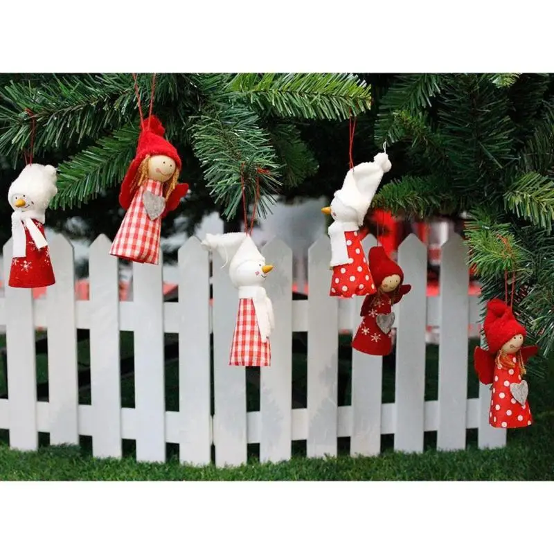 Xmas Hanging Decor Christmas Tree Angel Doll Ornament Pendant Home arvore de nata Decoration Craft R5 | Дом и сад