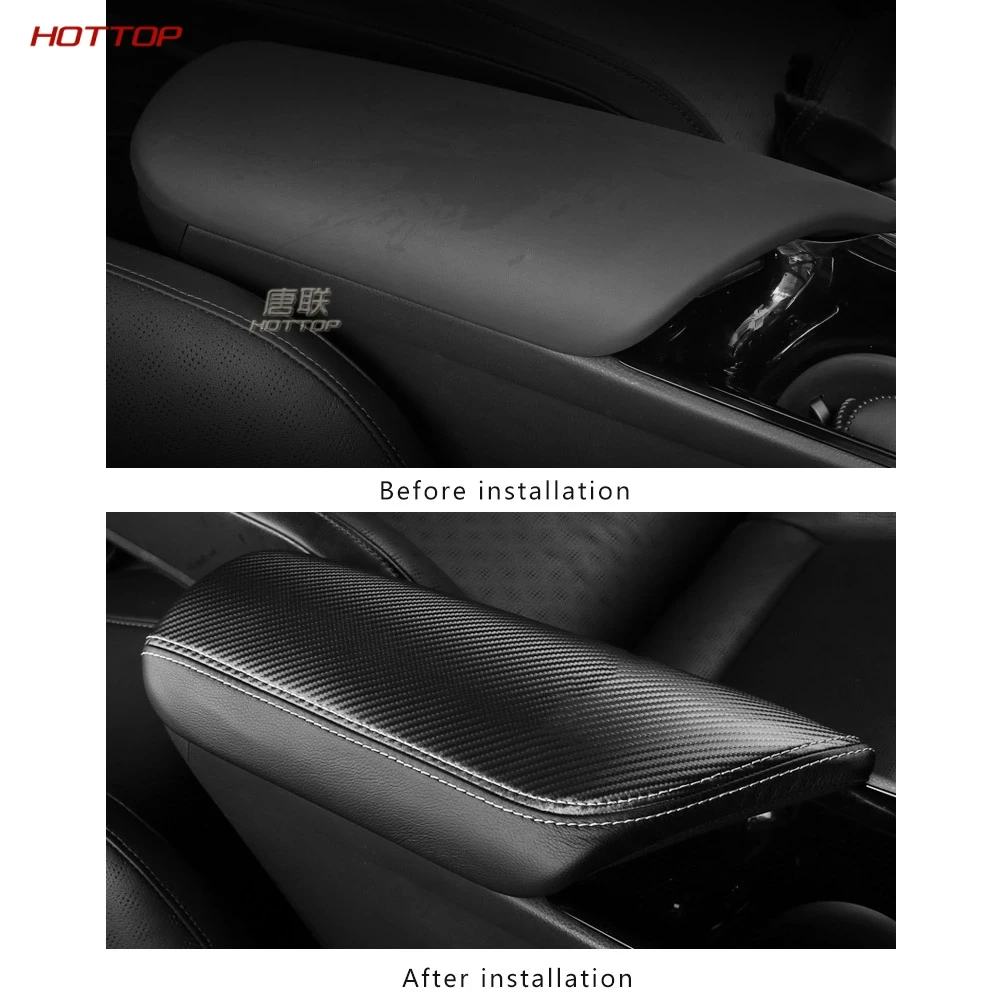 PU Leather Centrol Armrest Box Cover set of Fit For toyota C-HR CHR