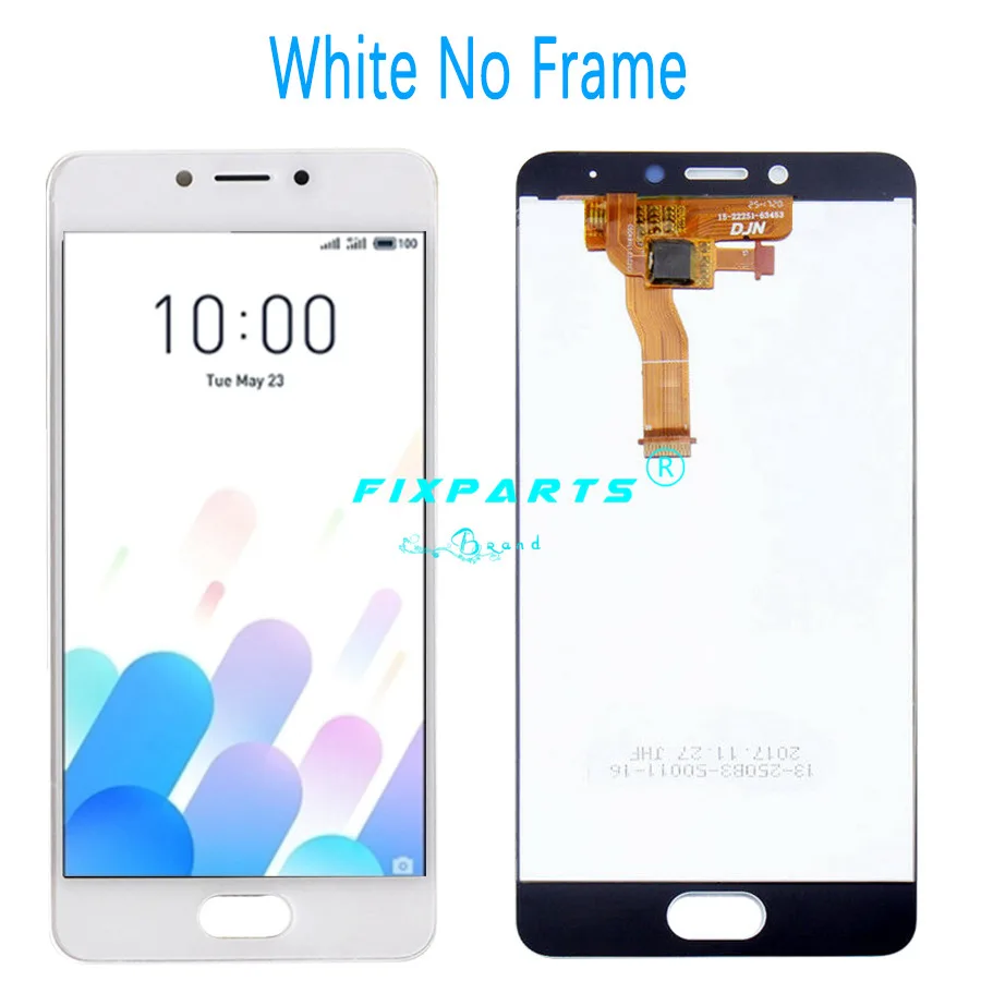 White No Frame meizu M5C ЖК meizu m710h ЖК-дисплей Замена+ сенсорный экран дигитайзер черный белый meizu A5 5C ЖК - Цвет: White No Frame