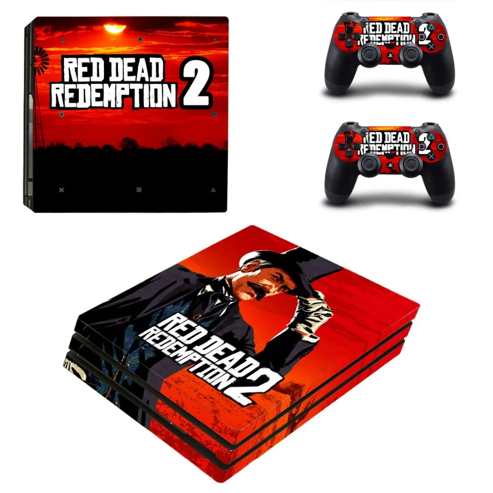 Red Dead Стикеры для Playstation 4 PS4 PRO консоли контроллера виниловые наклейки протектор Play station 4 Pro кожи игры Стикеры s